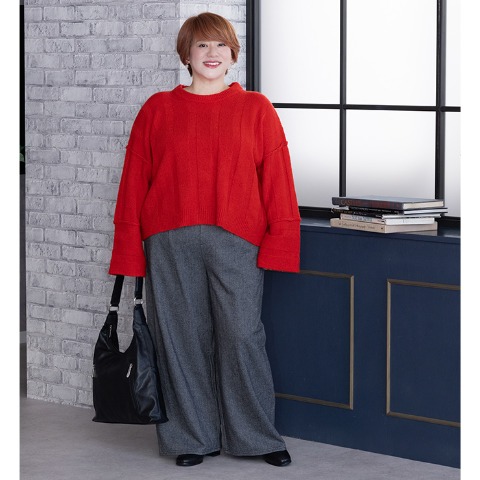 レディース　ヘリンボーン柄パンツ（けいこ）