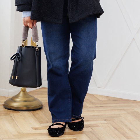 レディース　裏起毛デニムパンツ（Hina）