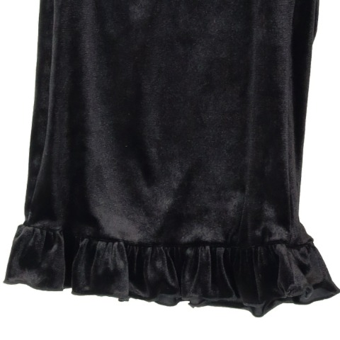 レディース　【低身長さん向け】ベロアフリルパンツ（yuki×Taiyou）