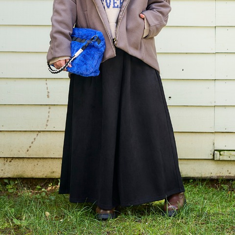 レディース　ラップワイドパンツ（おかだゆり）