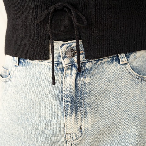 レディース　バギーデニムパンツ（らむちゃん）