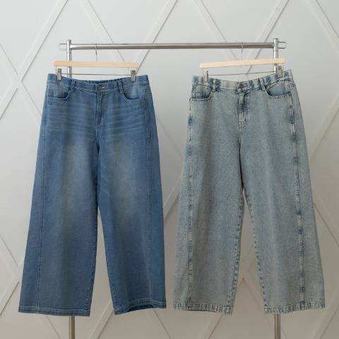 レディース　バギーデニムパンツ（らむちゃん）