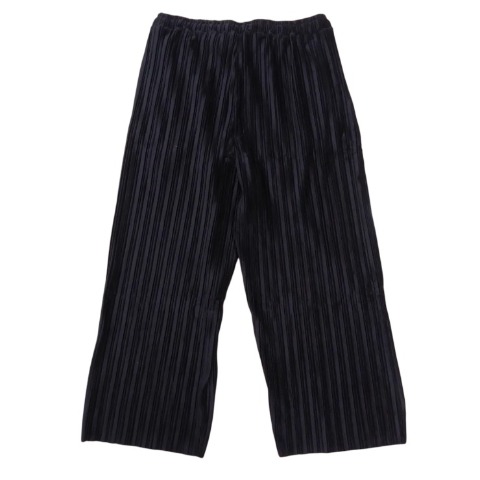 レディース　ベロアプリーツワイドパンツ（おかだゆり）