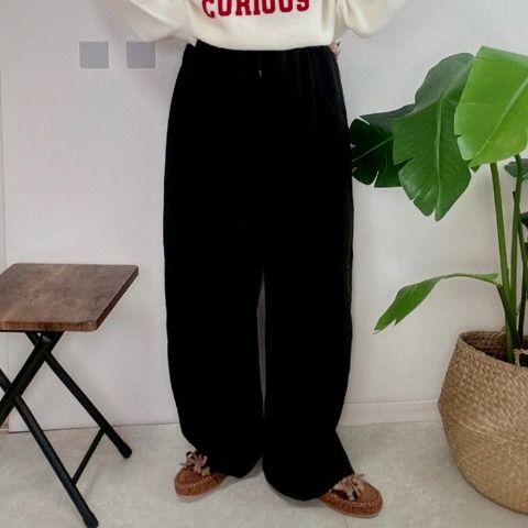 レディース　タックスウェットバレルパンツ（NON）