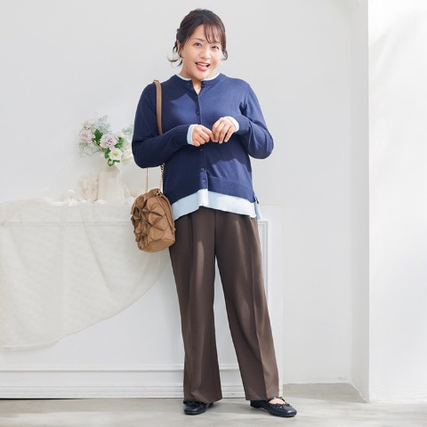 レディース　ベルト付きパンツ(Hina)