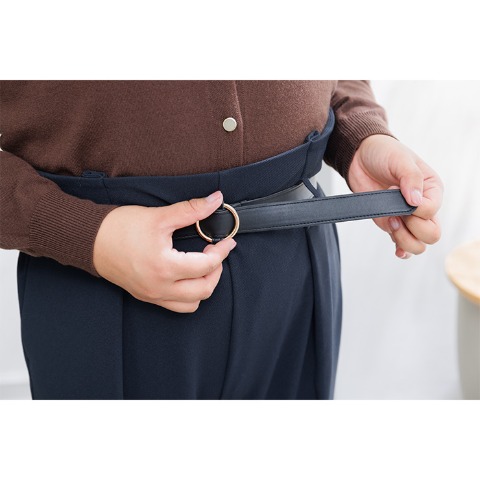 レディース　ベルト付きパンツ(Hina)