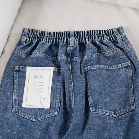 【低身長さん向け】レディース　レースダメージデニムパンツ（Taiyou）