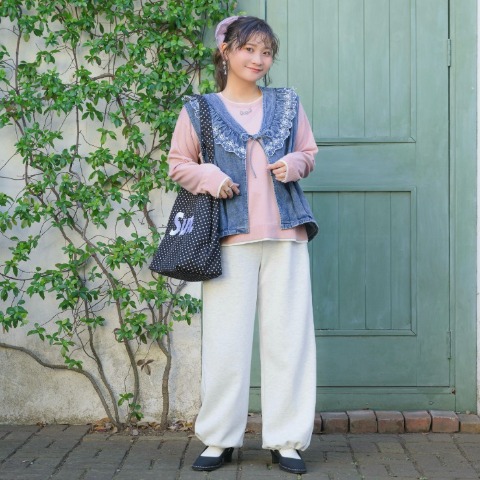 【低身長さん向け】レディース　バレルスウェットパンツ（Taiyou）