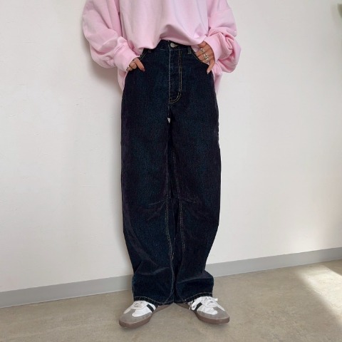 レディース　フロッキーデニムパンツ（anna）