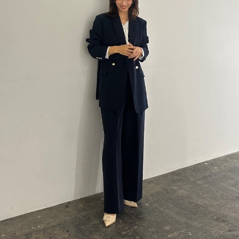 レディース　タックワイドパンツ(chihiro)