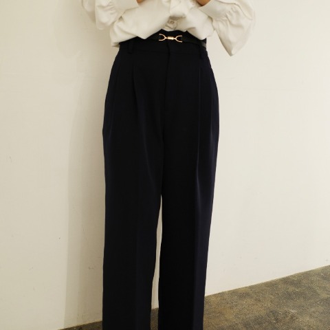 レディース　タックワイドパンツ(chihiro)