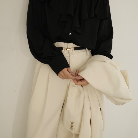 レディース　タックワイドパンツ(chihiro)