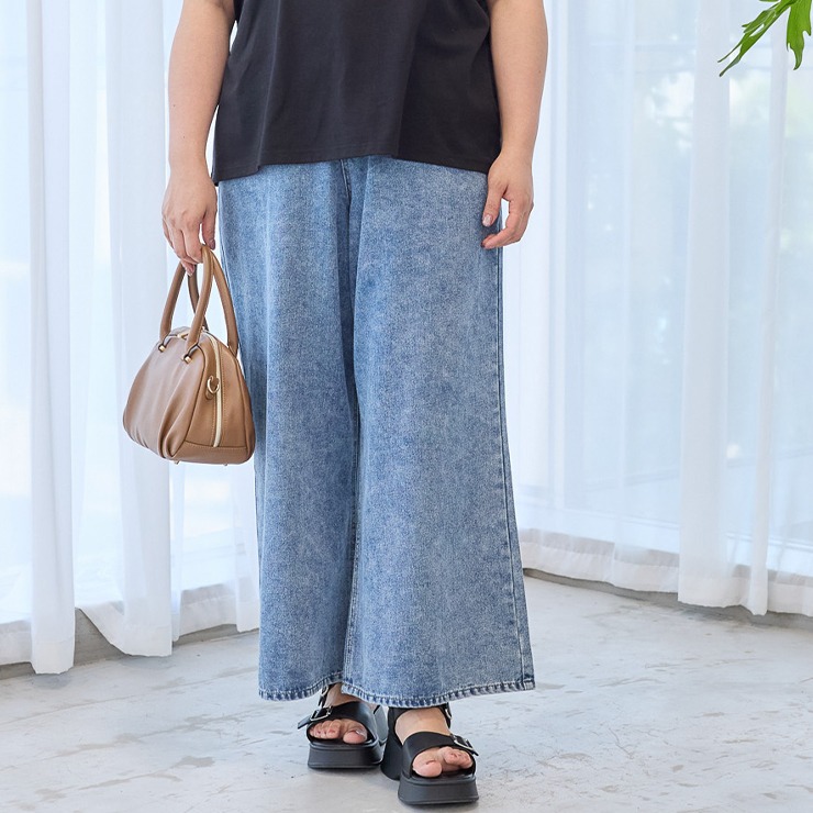 レディース デニムフレアパンツ（Komachi） | しまむら | しまむらパーク