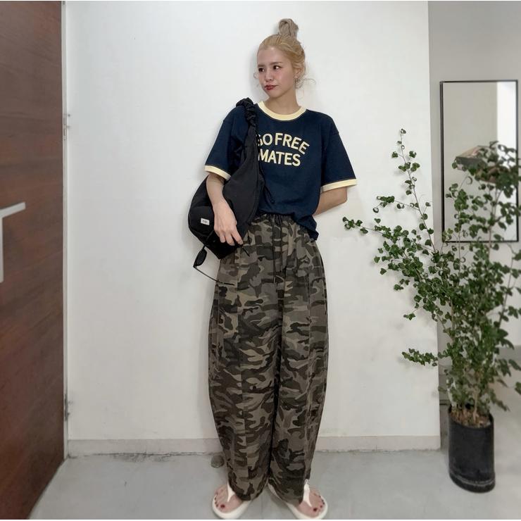 レディース 迷彩柄カーブパンツ（おなつ） | しまむら | しまむらパーク