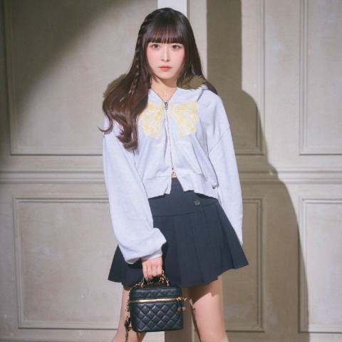 レディース　ラッププリーツスカパン（きゅるりんってしてみて）