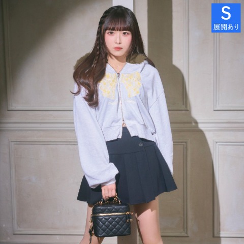 レディース　ラッププリーツスカパン（きゅるりんってしてみて）