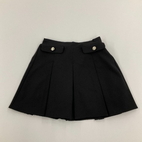 レディース　フラップデザインプリーツミニスカート（きゅるりんってしてみて）