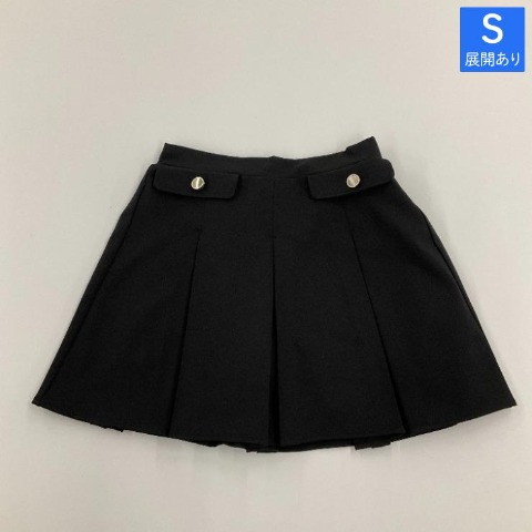 レディース　フラップデザインプリーツミニスカート（きゅるりんってしてみて）