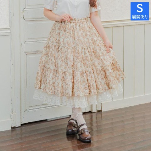 レディース　トワルドジュイ柄リバーシブルスカート（青木美沙子）