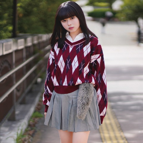 レディース　しっぽ付きプリーツミニスカート（瞬間seju)