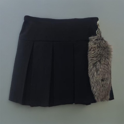 レディース　しっぽ付きプリーツミニスカート（瞬間seju)