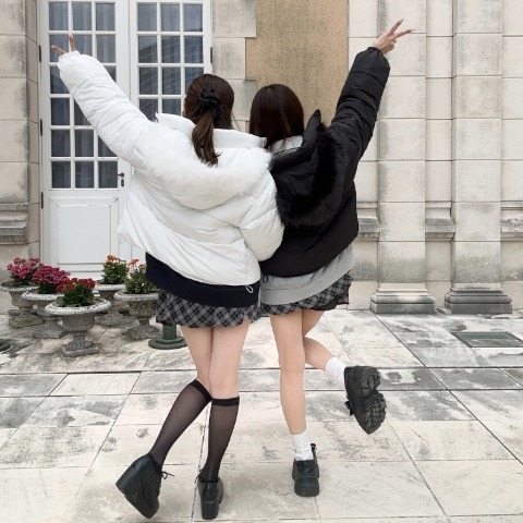 レディース　チェック柄ティアードミニスカート（さやぽん）