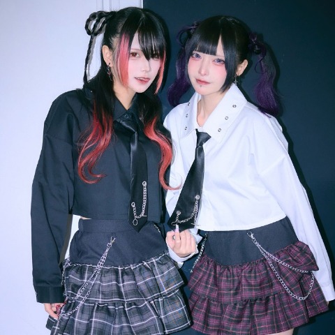 レディース　ベルトデザインチェック柄スカート（RaRaJaM）