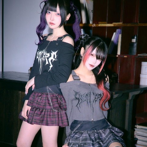 レディース　ベルトデザインチェック柄スカート（RaRaJaM）