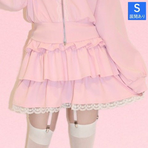 レディース　ティアードダンボールスカート（桃饅頭ちゃん）