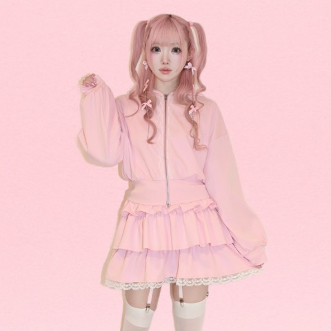 レディース　ティアードダンボールスカート（桃饅頭ちゃん）