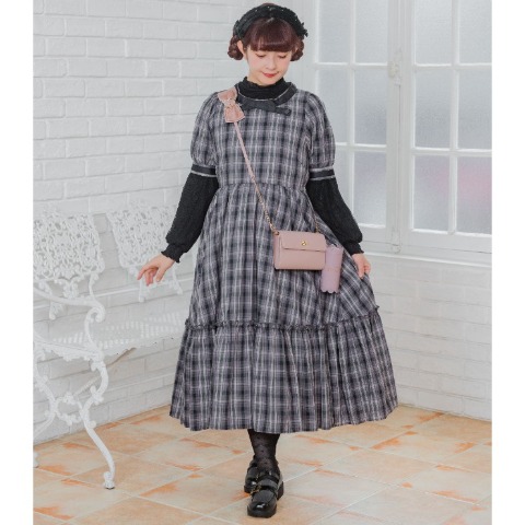 レディース　チェックワンピース（青木美沙子）