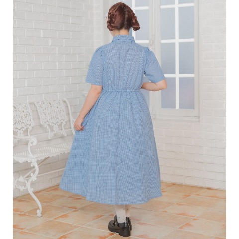 レディース　ギンガムチェックワンピース（青木美沙子）