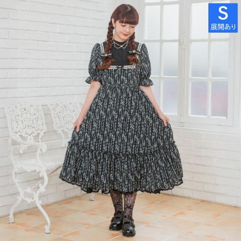 レディース　花柄×リボンワンピース（青木美沙子）