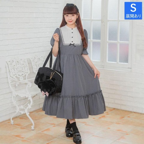 レディース　配色切り替えワンピース（青木美沙子）