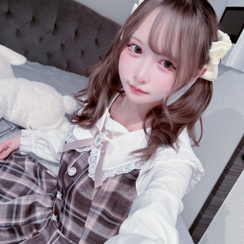 レディース　フリル衿ブラウス+フレアスカートセット（サノカナメ）