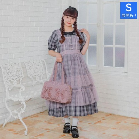 レディース　ドットチュールシアープルオーバー(青木美沙子)