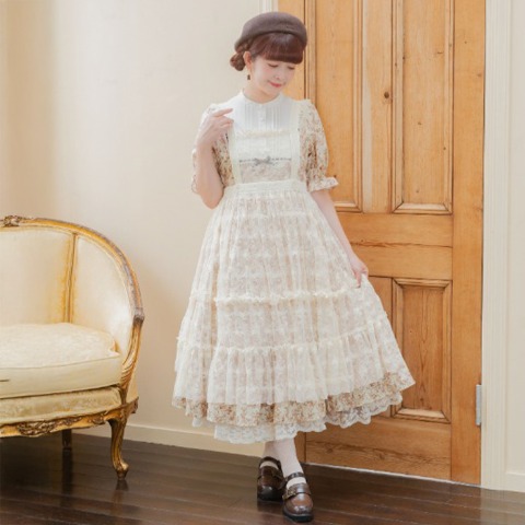 レディース　2WAYレースワンピース(青木美沙子)