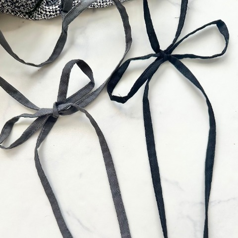 レディース　ツイード柄リボンワンピース（nako）