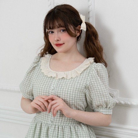 レディース　ギンガムチェックワンピース（えりか）