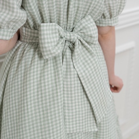 レディース　ギンガムチェックワンピース（えりか）