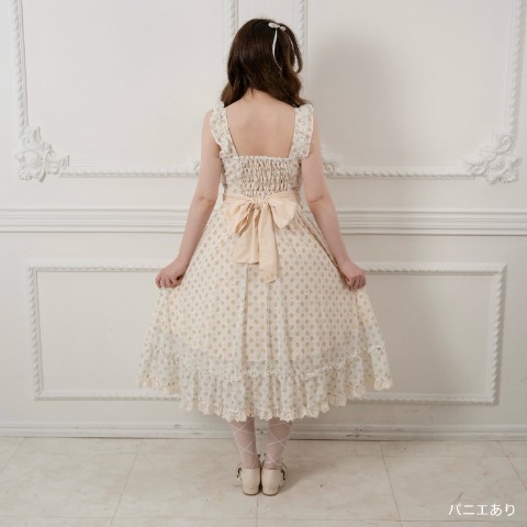 レディース　小花柄シアージャンパースカート（えりか）