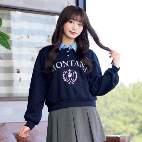 レディース　襟付きプルオーバー（瞬間seju）