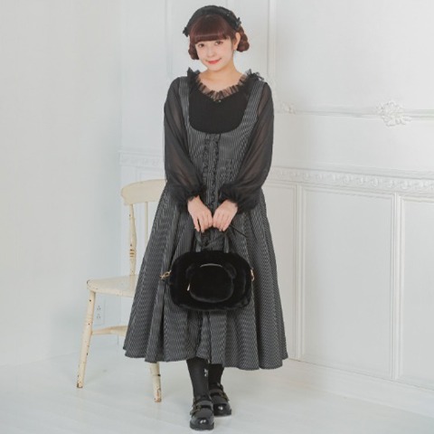 レディース　袖シアーフリルプルオーバー(青木美沙子)