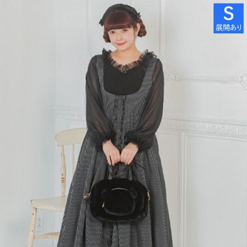 レディース　袖シアーフリルプルオーバー(青木美沙子)