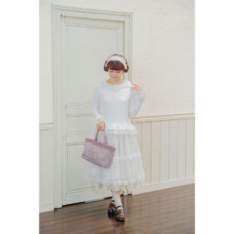 レディース　レースフリルプルオーバー(青木美沙子)