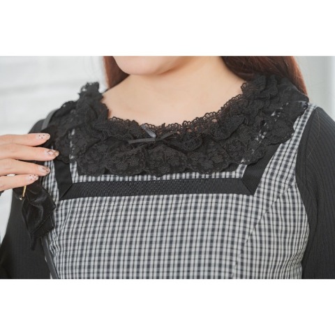 レディース　レースフリルプルオーバー(青木美沙子)