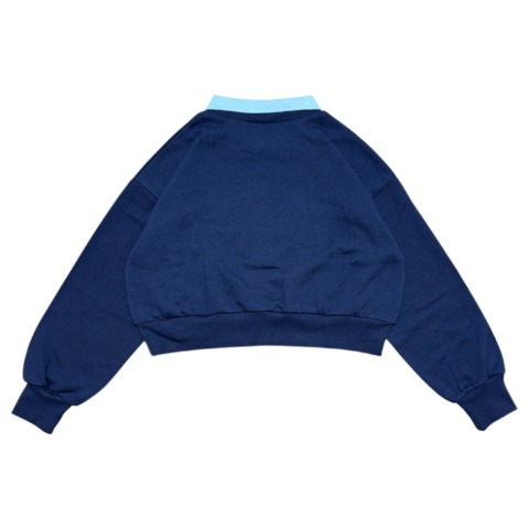 レディース　襟付きロゴ刺繍プルオーバー（ERIKA）