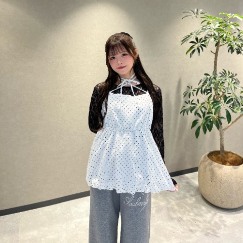 レディース　脇シャーリングシアープルオーバー（桃華姉妹）