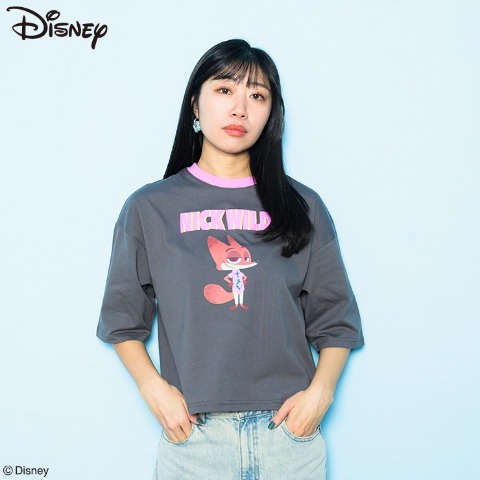 レディース　リンガー配色プルオーバー（中島姉妹/Disney）