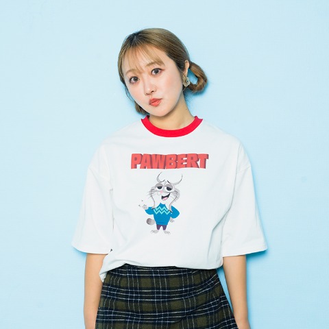 レディース　リンガー配色プルオーバー（中島姉妹/Disney）